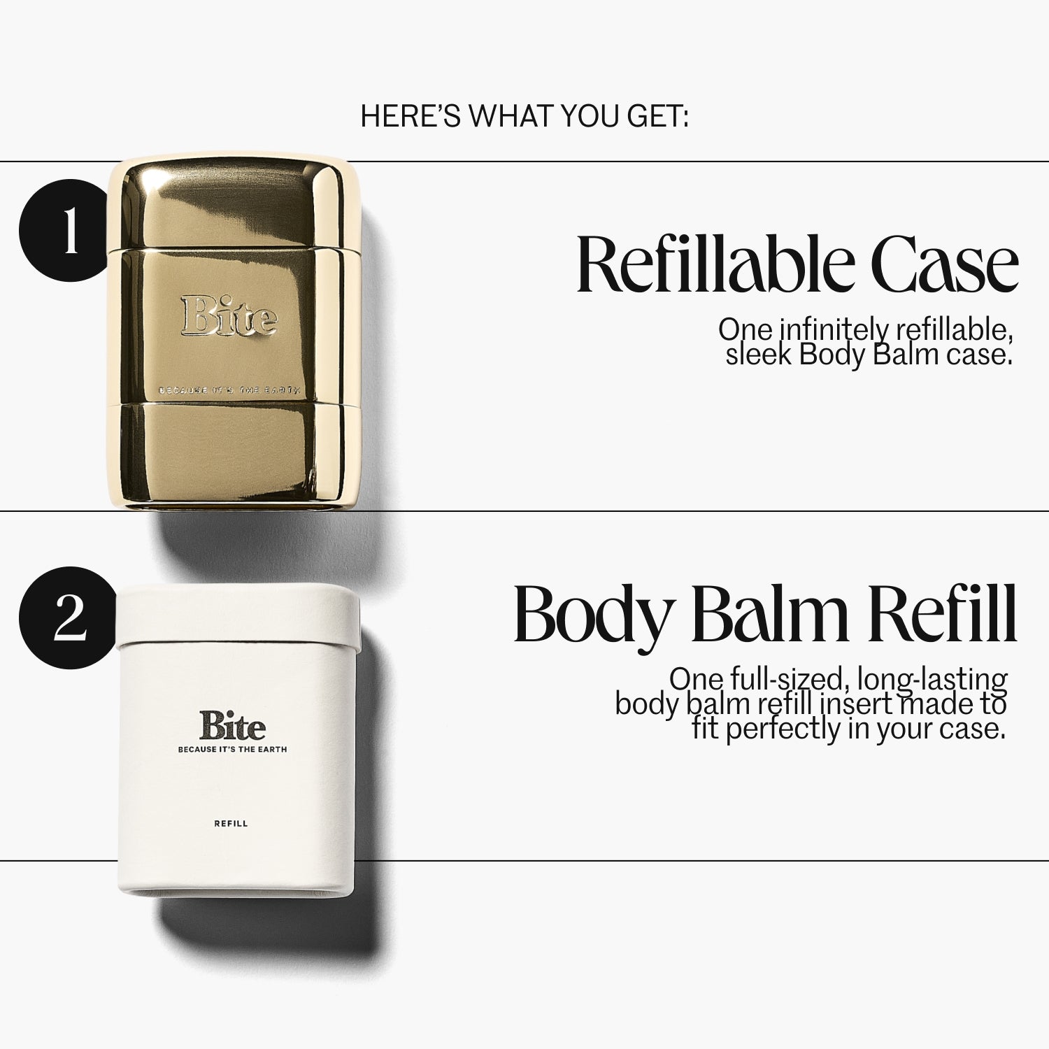 Body Balm Kit by Bite - Non-Greasy, Ultra Hydrating Formula With Squalane and Hyaluronic Acid