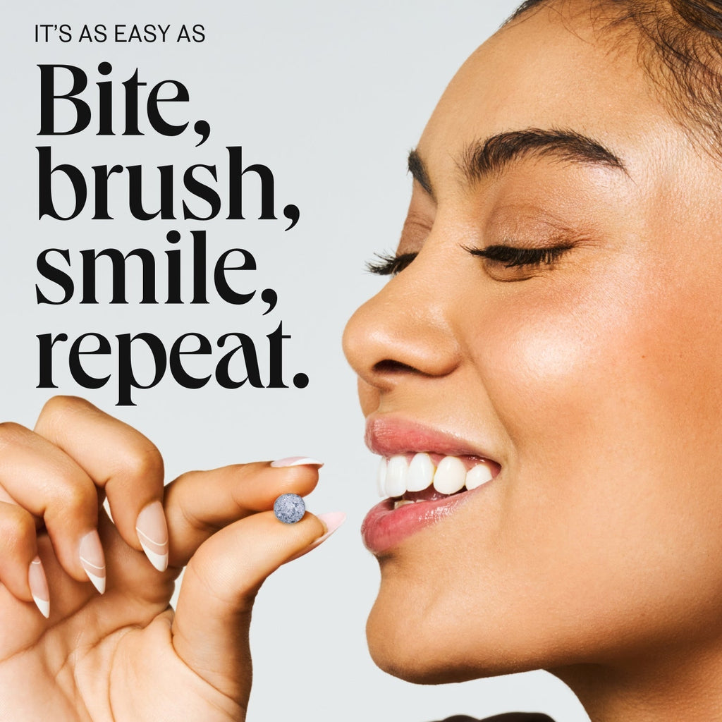 Naturally Whitening Mint Charcoal Toothpaste Bits - the ORIGINAL viral toothpaste tablets