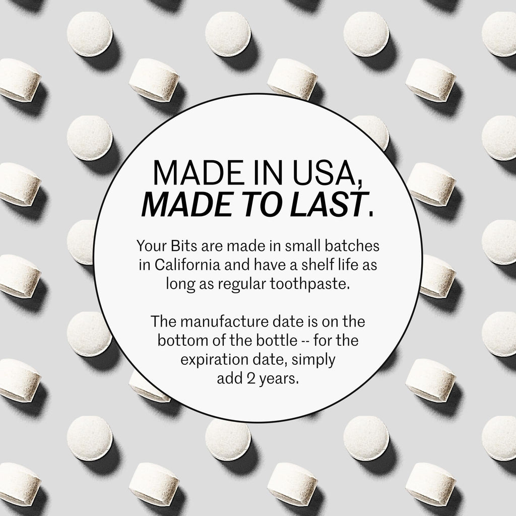 Bite Toothpaste Bits – Natural, Remineralizing, Whitening Toothpaste Tablets with Nano-Hydroxyapatite and Xylitol - As Seen On Shark Tank