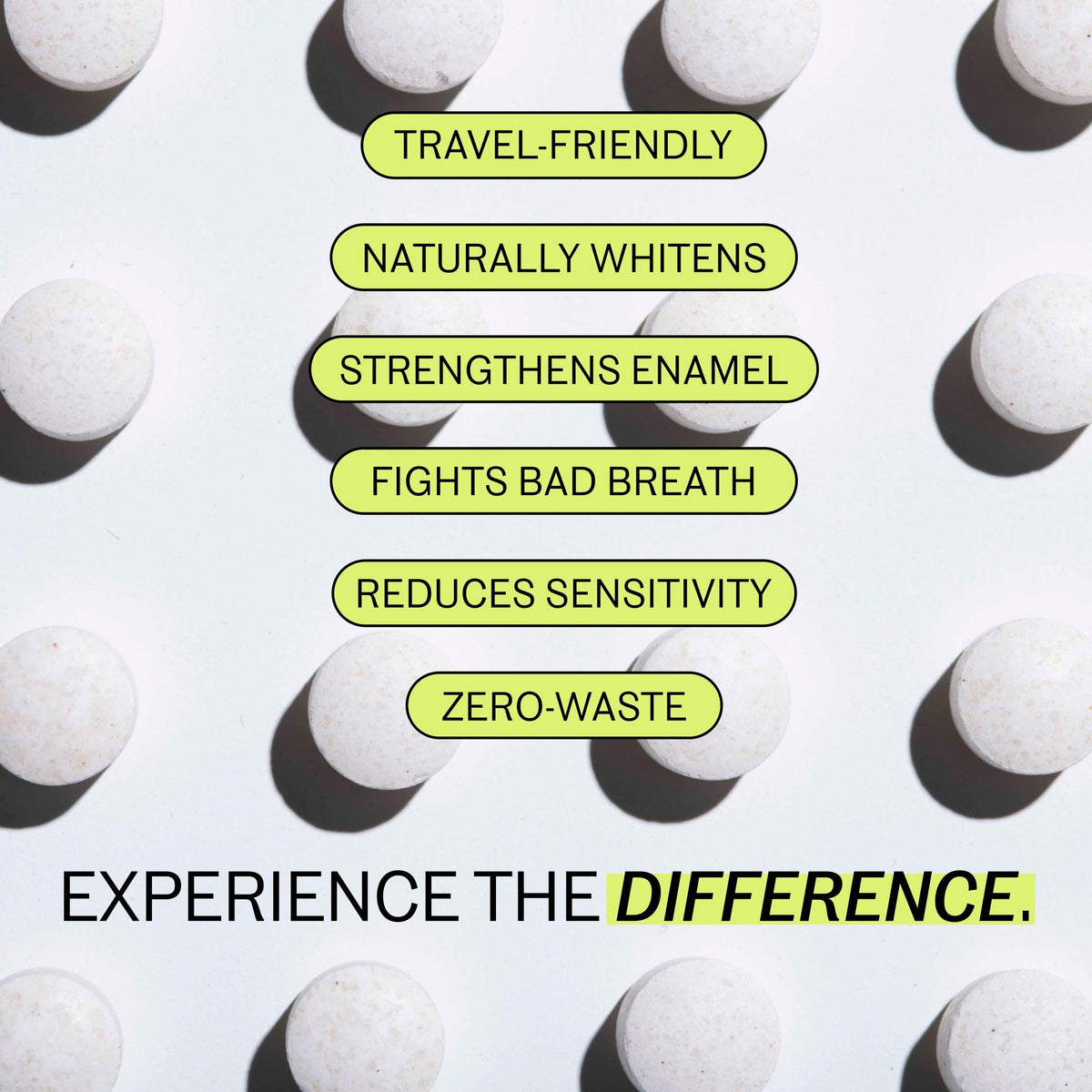 Bite Toothpaste Bits – Natural, Remineralizing, Whitening Toothpaste Tablets with Nano-Hydroxyapatite and Xylitol - As Seen On Shark Tank