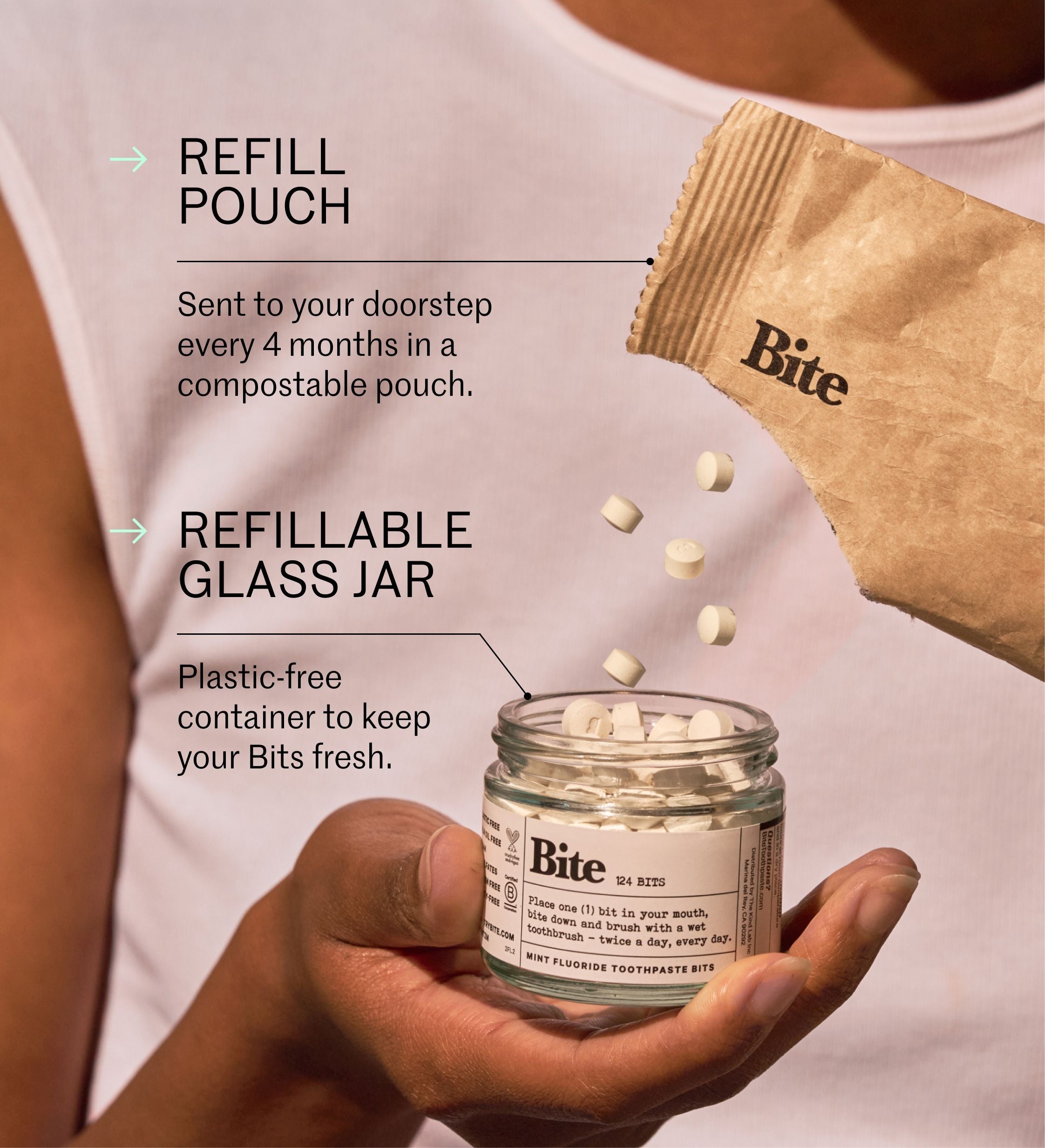 Toothpaste Bits with Fluoride